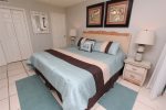 The Master Bedroom Features A King Size Bed 